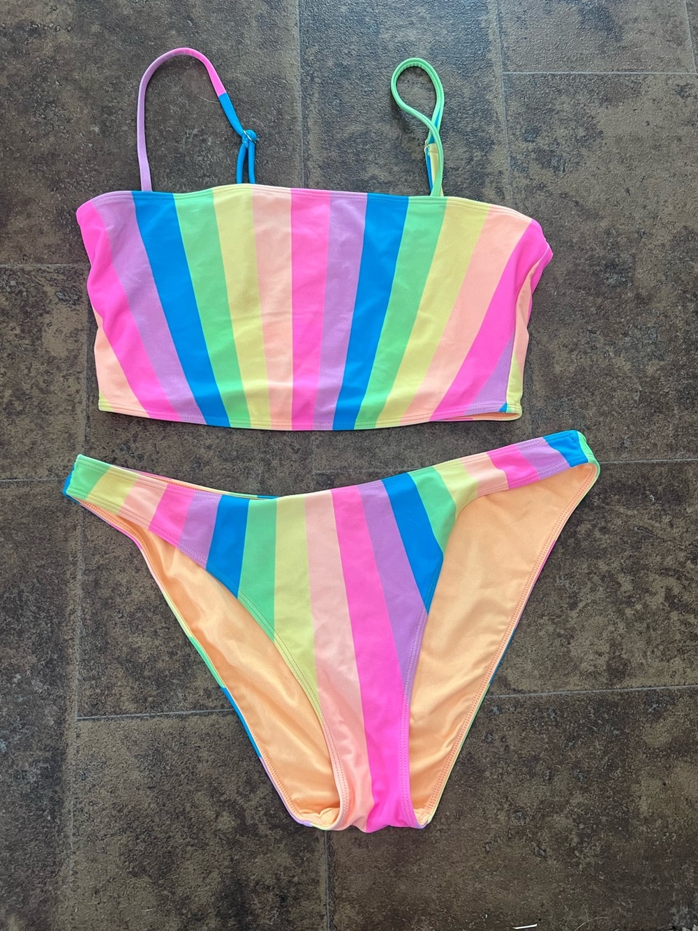 Show me your mumu bikini, pastel rainbow size medium